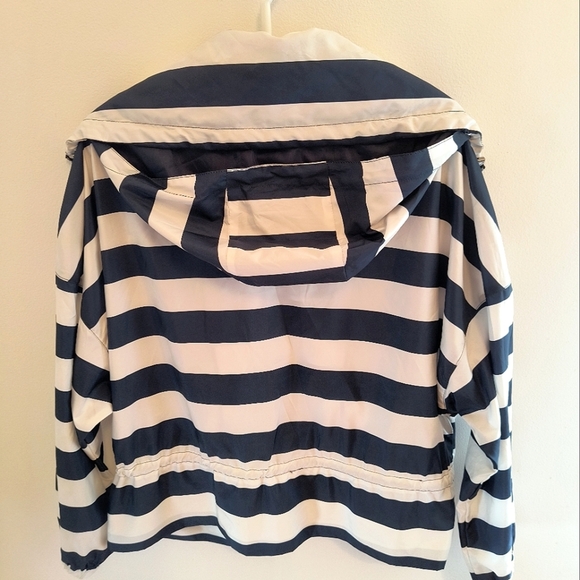 Zara Navy and White Striped Jacket - Picture 5 of 5